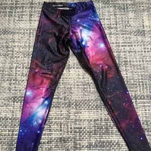 Blackmilk Pants - Black Milk Purple Galaxy Leggings Blackmilk Pants - Black Milk Purple Galaxy Leggings